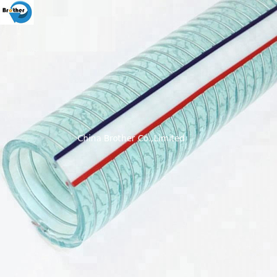 Hose Manufacture Industrial Transparent Anti Static PVC Flexible Vacuum Spiral Steel Wire Pipe Hose supplier