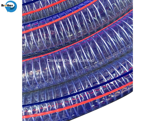 Industrial PVC Spiral Steel Wire Reinforced Water/Air/Rubber/Suction/Garden Hoses supplier