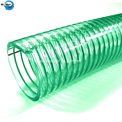 Industrial PVC Spiral Steel Wire Reinforced Water/Air/Rubber/Suction/Garden Hoses supplier