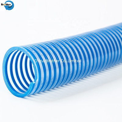 Flexible Corrugated Water Pump Helix Spiral Vacuum 6 8 10 Inch PVC Suction Hose supplier