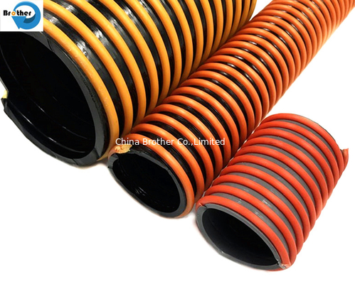 Flexible Plastic Reinforced PVC Helix Suction Discharge Spiral Tube Pipe Conduit Line Hose with Corrugated or Flat Surfa supplier