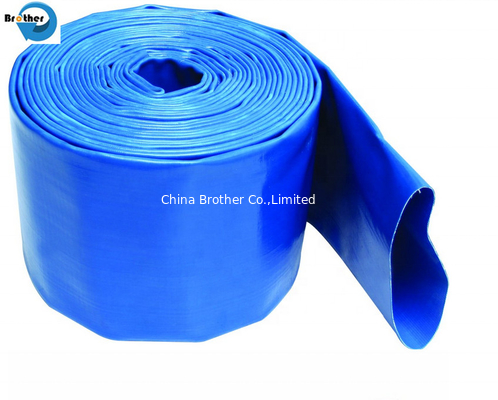 PVC Reinforced Soft Flexible Anti-UV Durable Farmland Irrigation Water Discharge Layflat Hose supplier