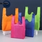 Colorful T-Shirt Bag PP Nonwoven Bag Shopping Bags W-Cut Bag supplier