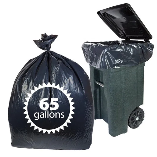 Plastic Disposable PE Garbage Rubbish Trash Bag Kitchen Garbage Bag
