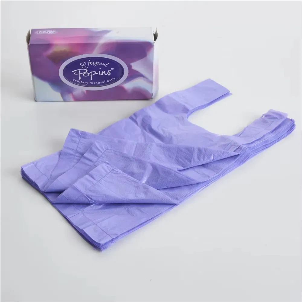 Portable Eco Friendly Baby Diaper Packing Bag Disposable Plastic Baby Nappy Bag