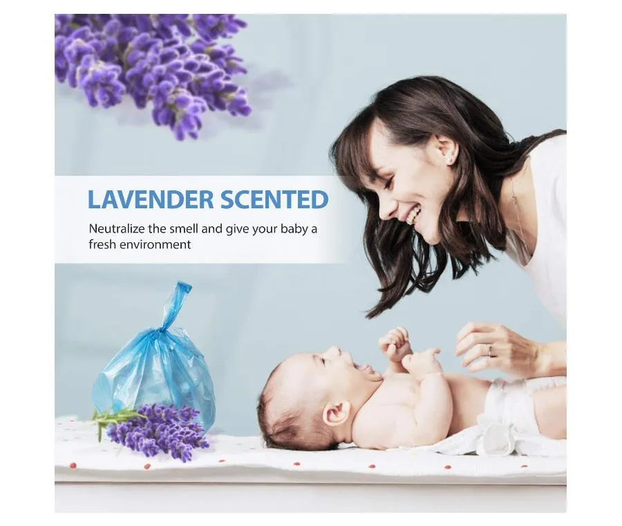 Portable Eco Friendly Baby Diaper Packing Bag Disposable Plastic Baby Nappy Bag