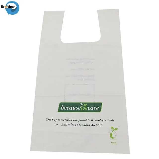 100% Biodegradable Compostable Transparent Disposable Plastic Gloves for Food Kitchen Snack