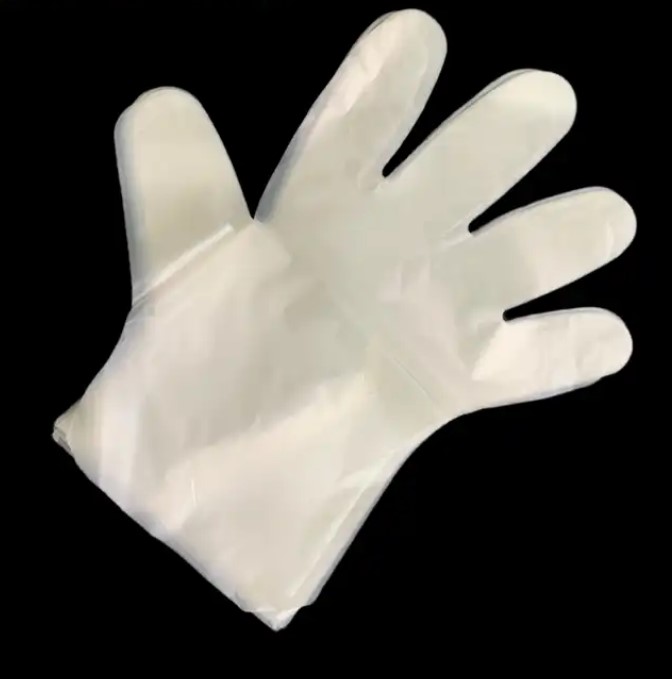 Transparent Biodegradable Disposable Gloves Middle Size 100pcs/Box for Parties 2